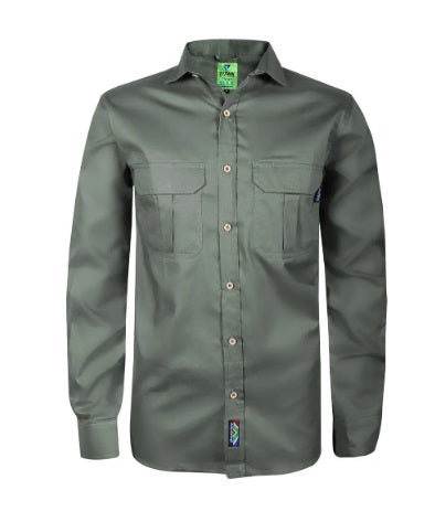 Homegrown Men’s Long Sleeve Bush Shirt
