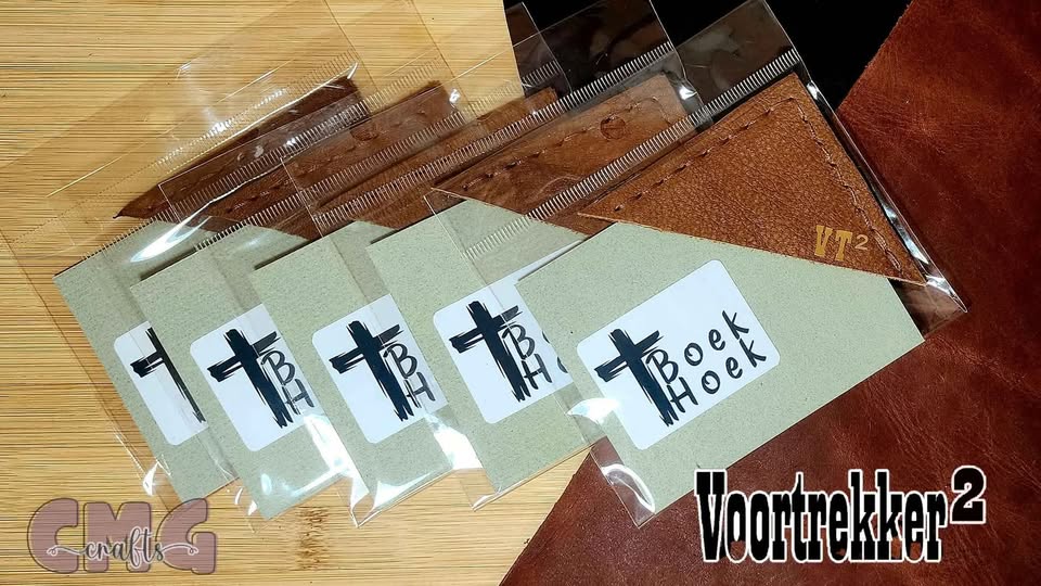 Handgemaakte egte leer boekhoeke / boekmerkers (book mark)