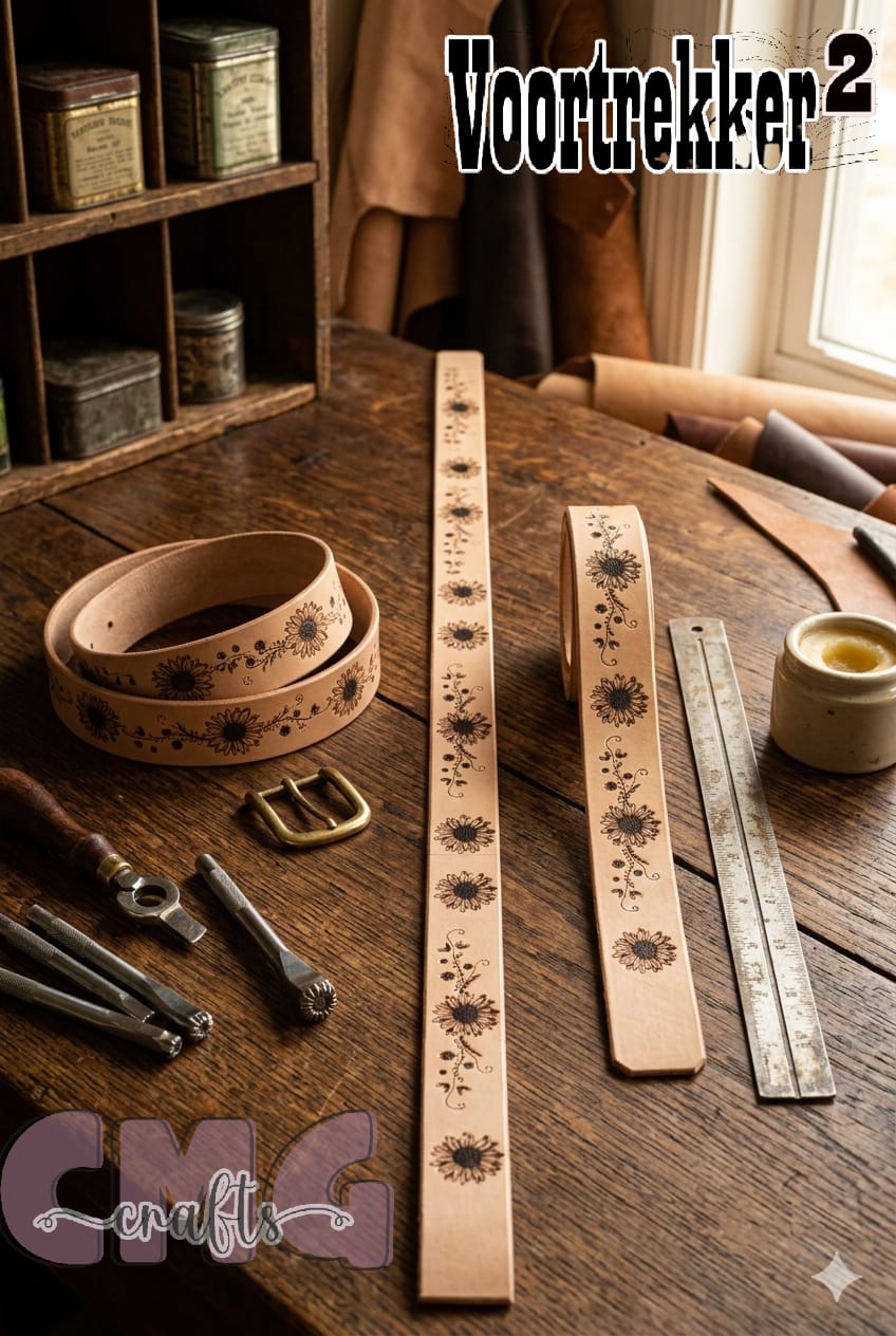 Handmade Genuine Leather Engraved Ladies Belts