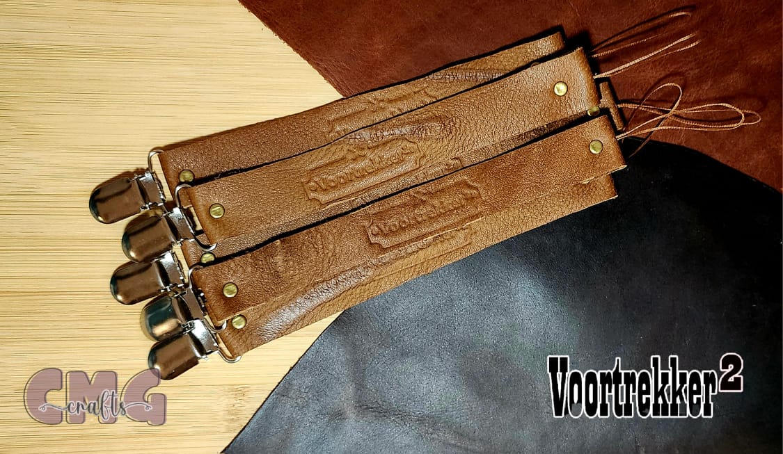 Handgemaakte egte leer dummy clips