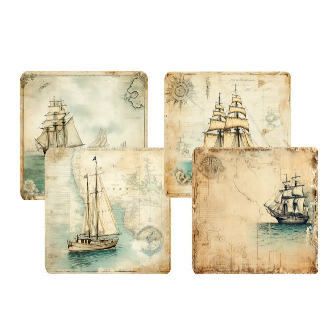 Vintage Ship Coaster Sets
