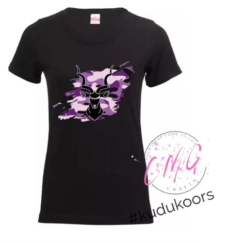 Ladies Tshirt Kudu- Purple