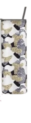 Glitter Camo Tumbler- Orange