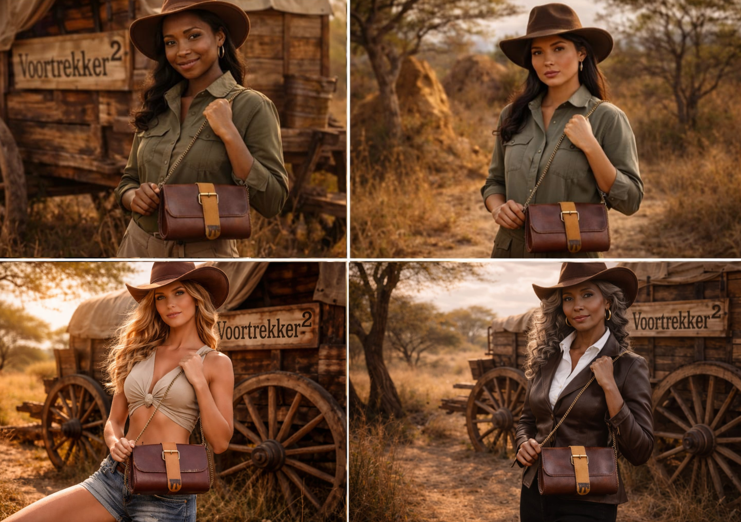 Handmade Genuine Leather Handbag - The Bush Rose