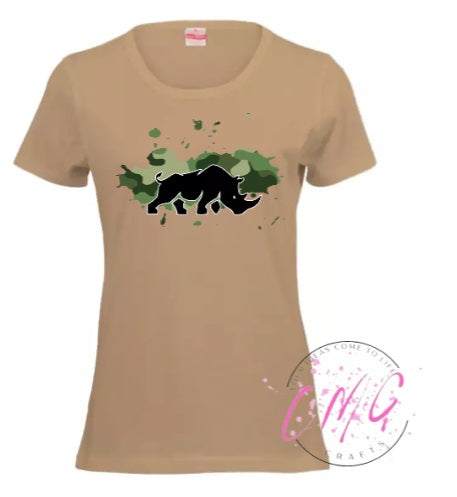 #rhinogrraphics Tshirt Ladies Assorted
