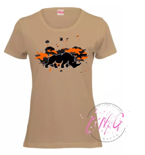 #rhinogrraphics Tshirt Ladies Assorted