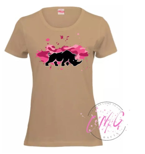 #rhinogrraphics Tshirt Ladies Assorted
