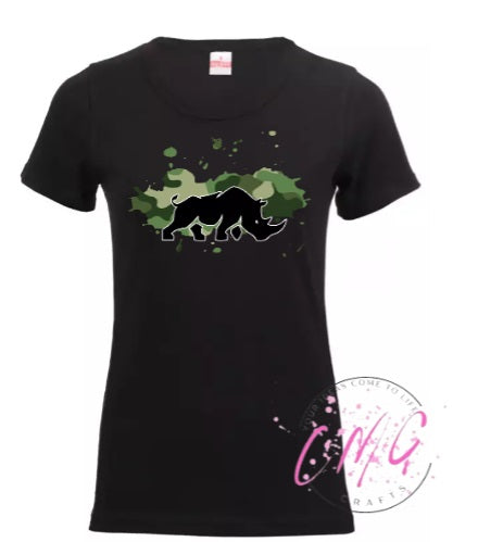 #rhinogrraphics Tshirt Ladies Assorted