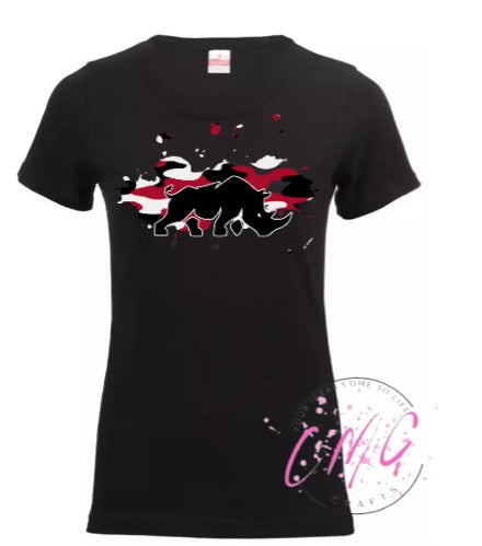 #rhinogrraphics Tshirt Ladies Assorted