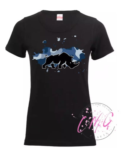 #rhinogrraphics Tshirt Ladies Assorted