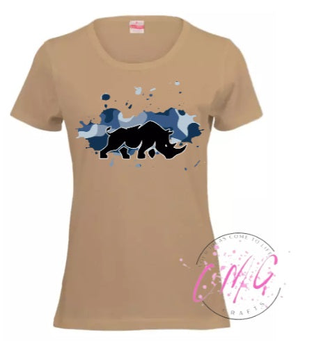 #rhinogrraphics Tshirt Ladies Assorted