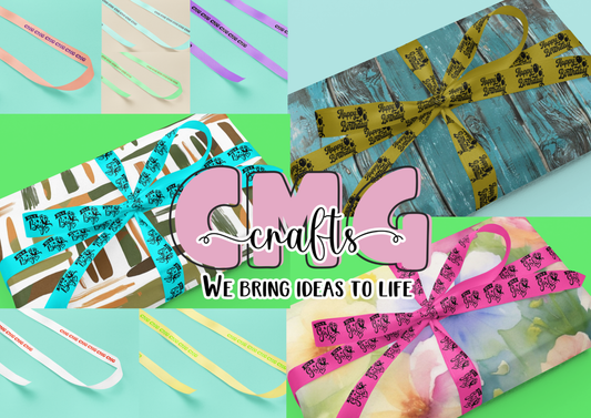 100mm Personalised, Custom Satin Ribbon