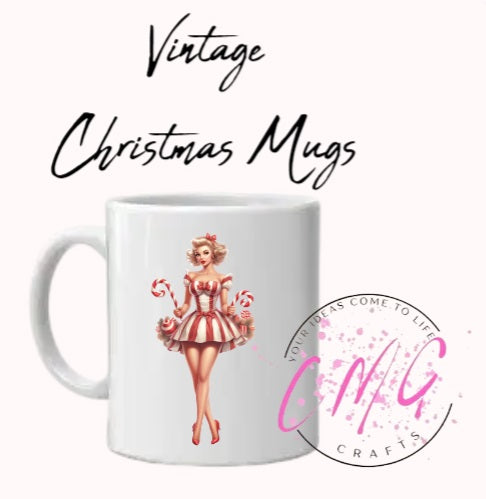 Vintage Christmas Mugs