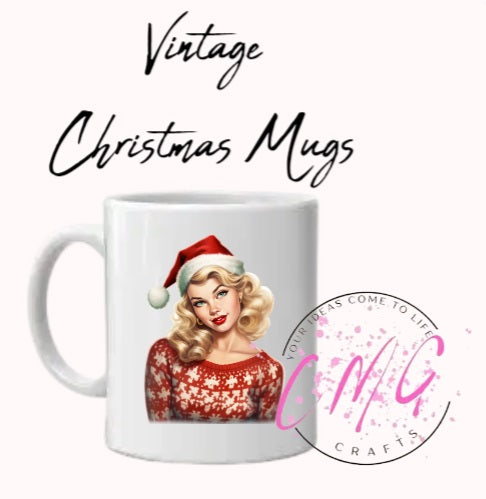 Vintage Christmas Mugs