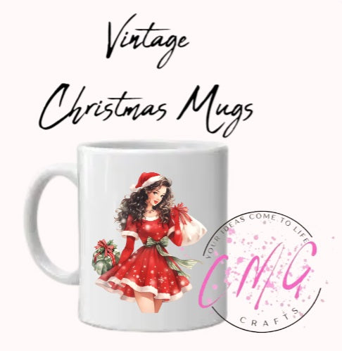 Vintage Christmas Mugs
