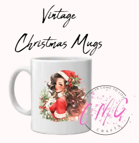 Vintage Christmas Mugs