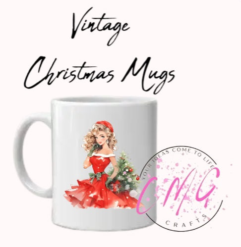 Vintage Christmas Mugs