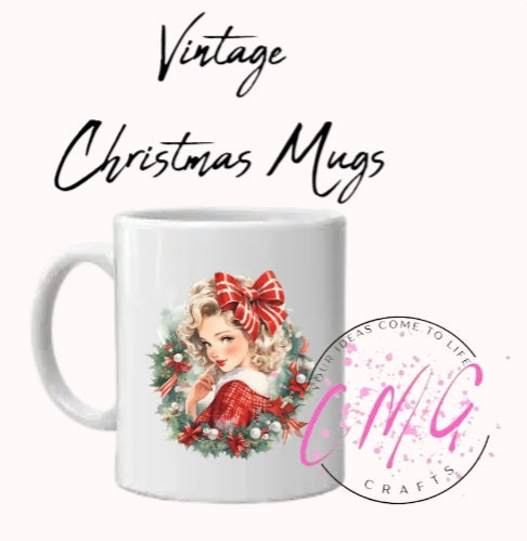 Vintage Christmas Mugs