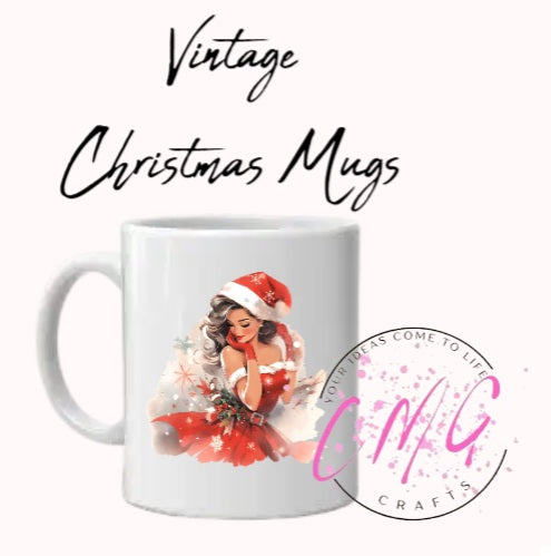 Vintage Christmas Mugs