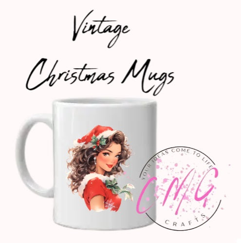 Vintage Christmas Mugs