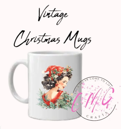 Vintage Christmas Mugs