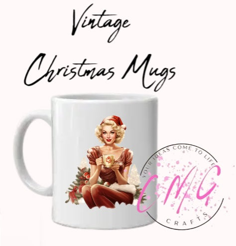 Vintage Christmas Mugs
