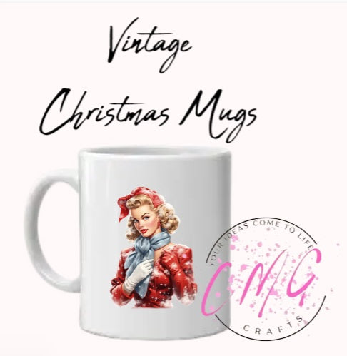 Vintage Christmas Mugs