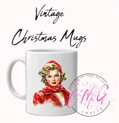 Vintage Christmas Mugs