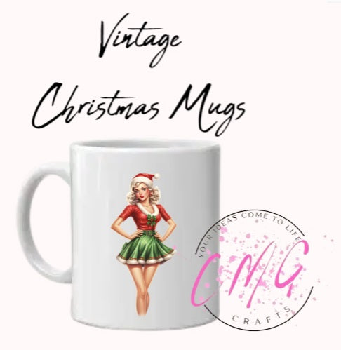 Vintage Christmas Mugs