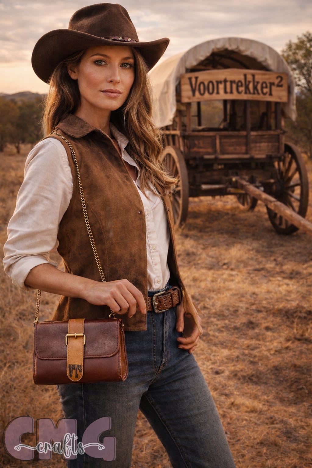Handmade Genuine Leather Handbag - The Bush Rose