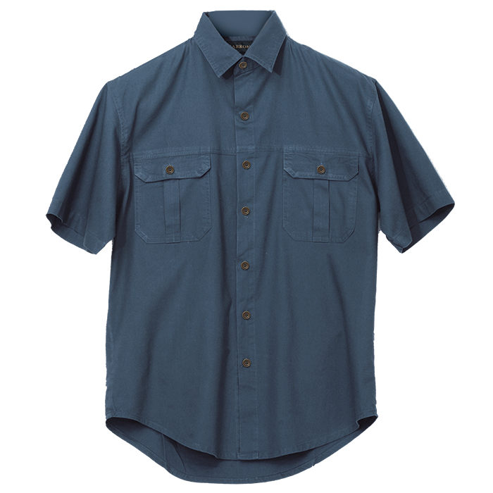 Plain Bush Shirt Mens