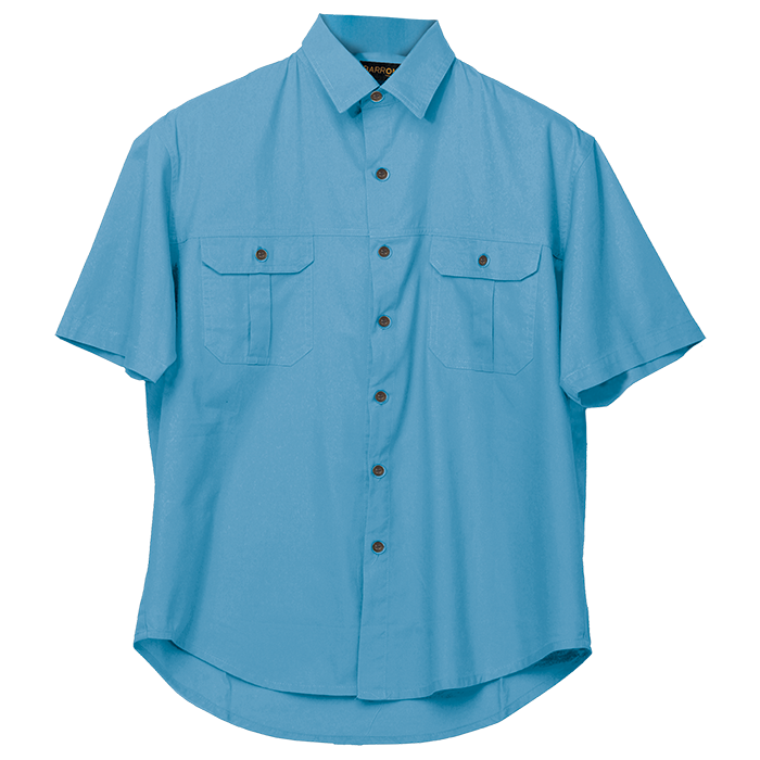 Plain Bush Shirt Mens