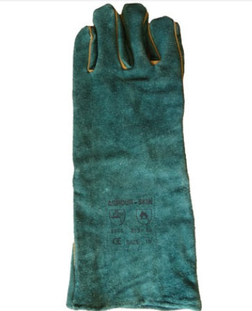 Green Lined Welding Gloves