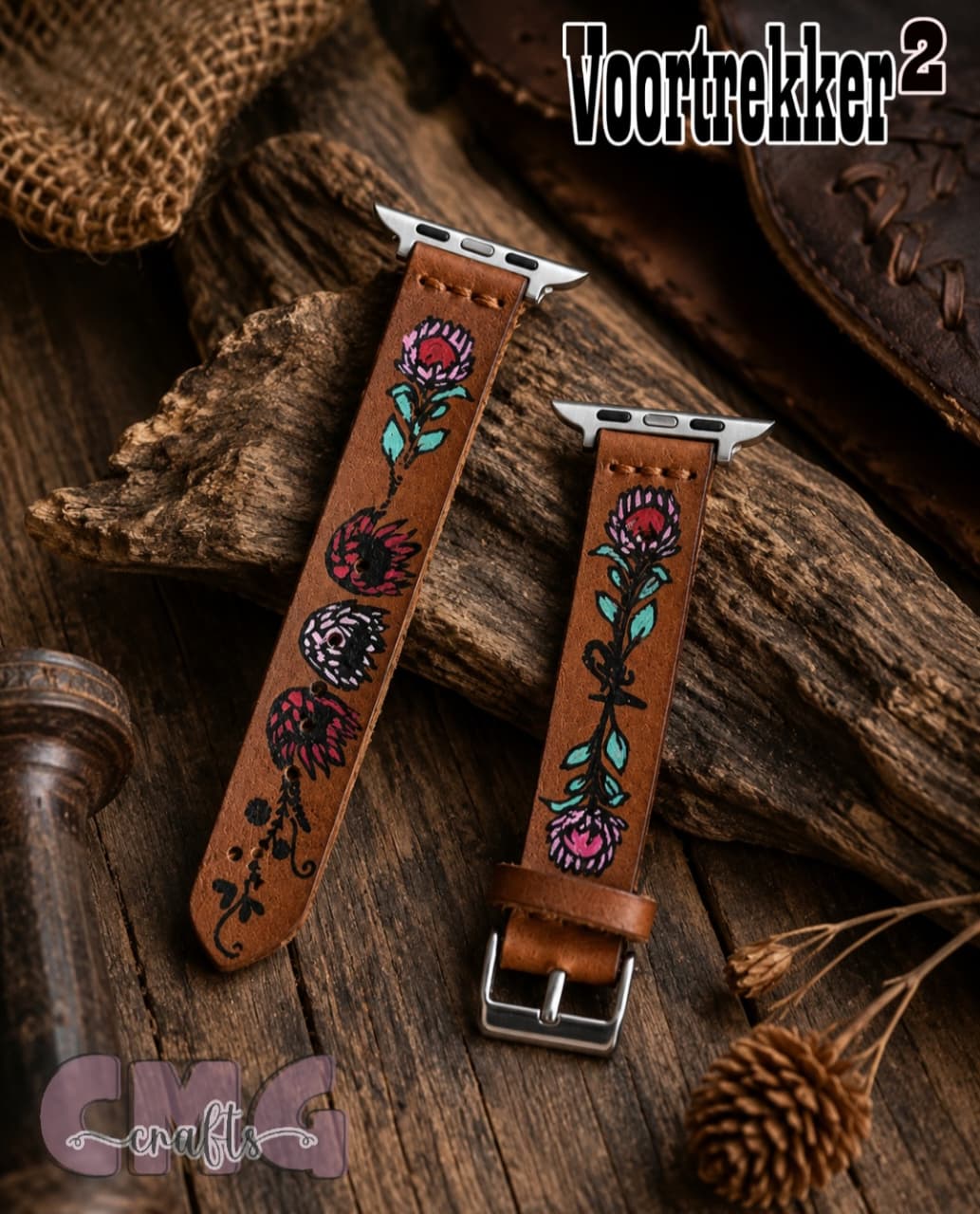 Watch Straps, Genuine topgrain leather