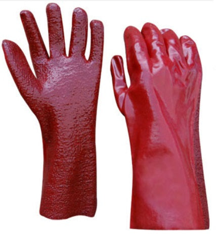 PVC Open Cuff Palm Gloves (Rough and Smooth)