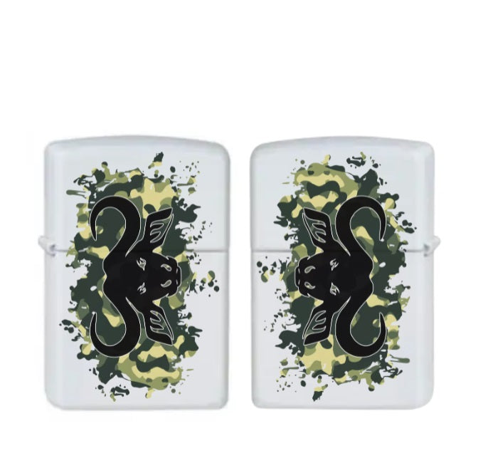 Zippo Lighter Buffalo Soldier Green