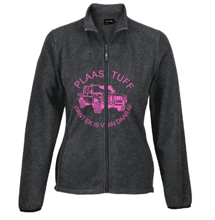 Hybrid Fleece Ladies Jackets Plaas Tuff Pink