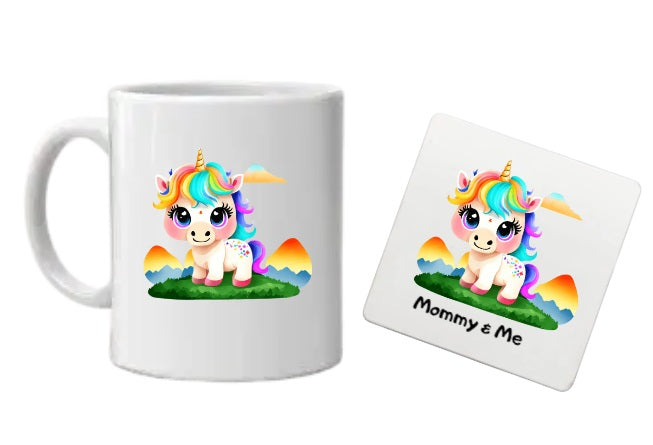 Mommy & Me Kids Mug & Coaster Set