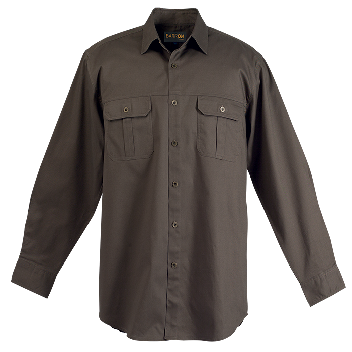 Bush Shirt Long Sleeve Mens