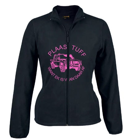 Hybrid Fleece Ladies Jackets Plaas Tuff Pink