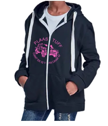 Hooded Sweater Kiddies Plaas Tuff Pink