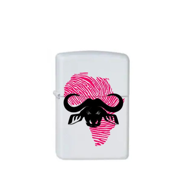 Zippo Lighter Africa Buffalo Pink