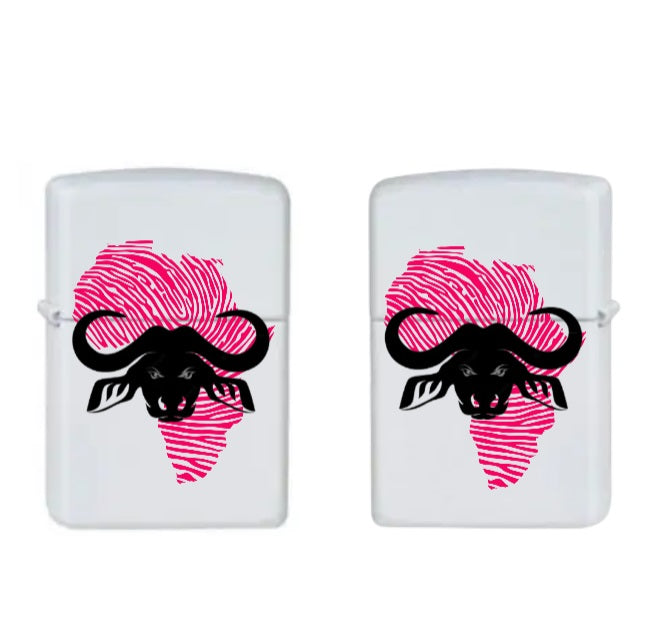 Zippo Lighter Africa Buffalo Pink