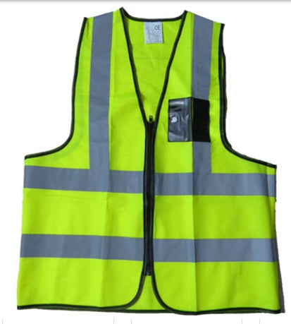 HIGH VISIBILITY Adult Reflective Vest with Zip & ID Pocket