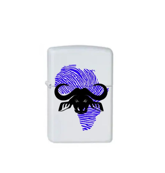 Zippo Lighter Africa Buffalo Blue