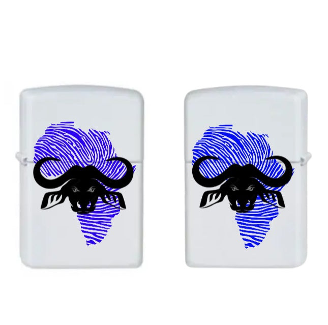 Zippo Lighter Africa Buffalo Blue