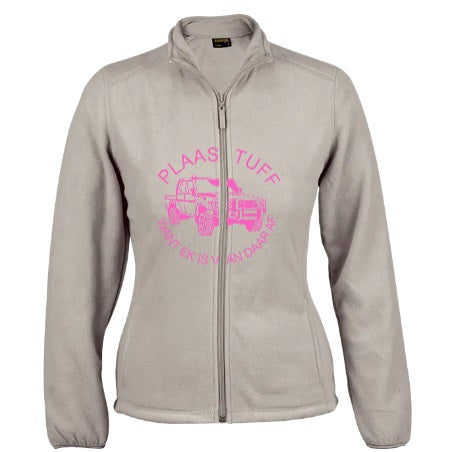 Hybrid Fleece Ladies Jackets Plaas Tuff Pink