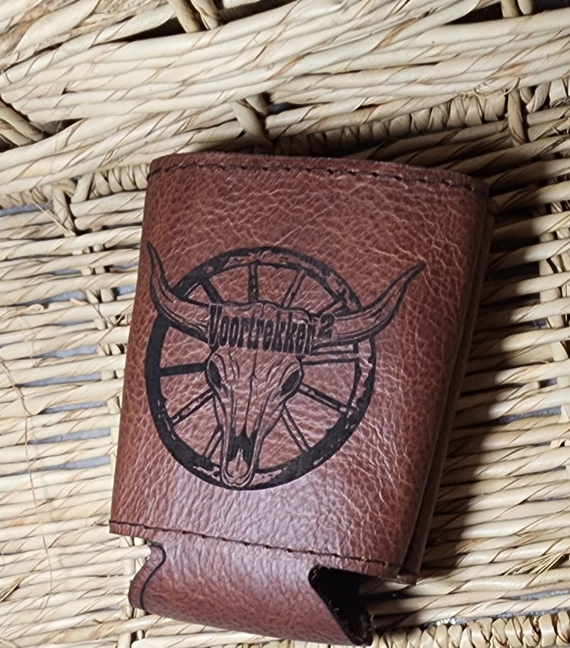 Handmade Genuine Leather Can holder/ Coozie