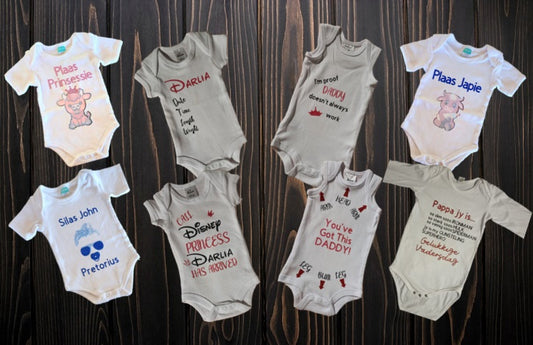 Personalised Baby Sleeveless Vests