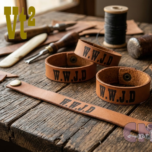 WWJD Handgemaakte Leer Armbande